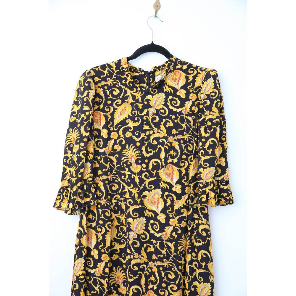 RHODE Felix Yellow Floral Dress Size 14 - Picture 7 of 10